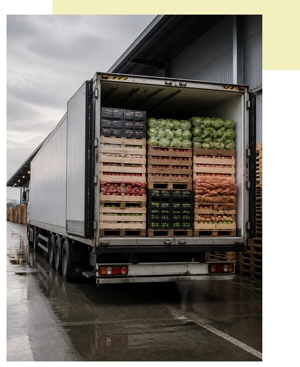 Перевозка плодоовощной продукции в Кыштым по цене от 5193 р. | Агросервис-Кшт